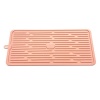 Foldable Creative Drain Silicone Drying Pad - Pink Photo