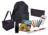 Marco Backpack Stationery Combo Pack Black