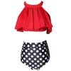 Iconix Daughter High Neck Swimsuit - Red Photo