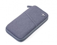 Troika Travel Document Case with RFID Fraud Prevention Safe Flight Grey