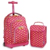 Rolling Backpack RBS16LSP Pink Buttons Photo