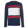 Kangol Men's Long Sleeve T-Shirt - Navy Stripe Photo