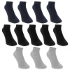 Donnay Juniors Trainer Socks 12 Pack - Dark Assorted Photo