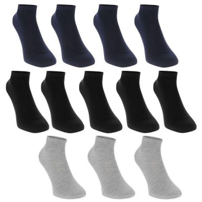 Photo of Donnay Juniors Trainer Socks 12 Pack - Dark Assorted