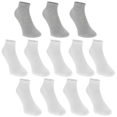 Photo of Donnay Juniors Trainer Socks 12 Pack - White
