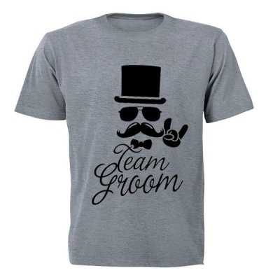 Photo of BuyAbility Team Groom - Mr Cool! - Mens - T-Shirt - Grey