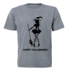 Witch Happy Halloween - Adult - Unisex - T-Shirt - Grey Photo