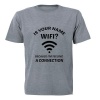 Is Your Name Wifi? - Adult - Unisex - T-Shirt - Grey Photo