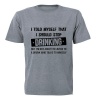 I told myself I should Stop Drinking... - Adult- T-Shirt - Grey Photo