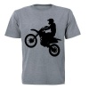 Off Road Biker! - Adult - Unisex - T-Shirt - Grey Photo