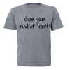 Clear your mind of 'Can't' - Adult - Unisex - T-Shirt - Grey Photo