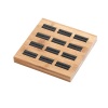 12 Slots Bamboo Jewelry Display Stand - Black Photo
