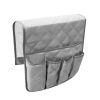 Non-Slip Sofa Chair Armrest Storage Bag - Gray Photo