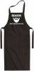 Qtees Africa Beards They Grow on You Black Apron Photo