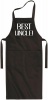 Qtees Africa Best Uncle Black Apron Photo