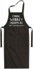 Qtees Africa I Make Whiskey Disappear Black Apron Photo