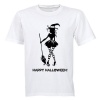 Witch Happy Halloween - Adult - Unisex - T-Shirt - White Photo