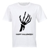 Skeleton Hand - Adult - Unisex - T-Shirt - White Photo