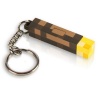 Minecraft 3D Light Up Torch Keychain Console Photo