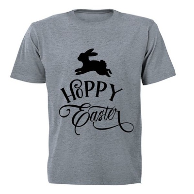 Photo of Hoppy Easter! - Adults - Unisex - T-Shirt - Grey