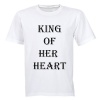 King of her Heart - Adults - T-Shirt - White Photo