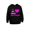 I Love My Crazy Boyfriend - Adults - Hoodie - Black Photo