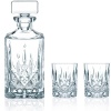 Nachtmann Noblesse Lead-Free Crystal 3 pieces Whiskey Glasses & Decanter Set Photo