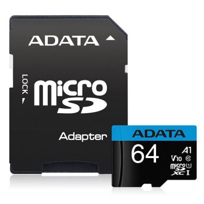 Photo of ADATA 64GB 100MB/s Micro SDXC UHS-I A1 C10
