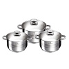 Blaumann 6-Piece Stainless Steel Cookware Set - Gourmet Line Photo