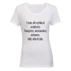 I love all Mythical Creatures - Ladies - T-Shirt - White I love all Mythical Creatures - Ladies - T-Shirt - White Photo