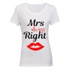 Mrs Always Right! - Ladies - T-Shirt - White Photo