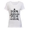Look like a Mermaid - Ladies - T-Shirt - White Photo