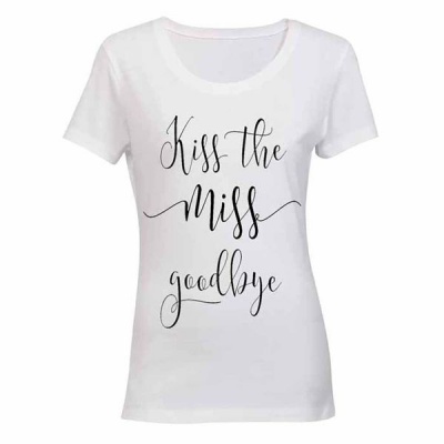 Photo of Kiss the MISS Goodbye! - Ladies - T-Shirt - White