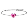 Destiny 925 Sterling Silver Brynlee Heart Bracelet with Swarovski Crystals Photo