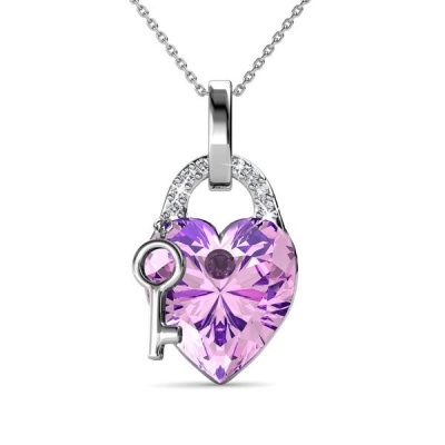 Photo of Destiny Alina Heart Necklace with Swarovski Crystals