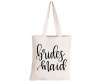 Bridesmaid - Feminine Font - Eco-Cotton Natural Fibre Bag Photo