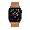 Apple Colton James Leather Strap for Black/Space Grey 44mm Watch - Tan Cellphone Photo