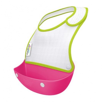 Photo of Brother Max - 2 Catch & Fold Bibs Pink - Set Of 2