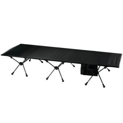 Photo of Campground Elevated Cross-Leg Camp Stretcher - Black - 120kg