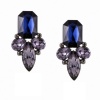 Elegant Handmade Rhinestone Earrings Photo