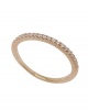 Rose Gold Plated 0.19ctw Cubic Zirconia Eternity Band- Size O Photo