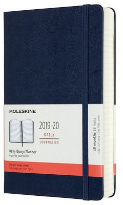 Photo of Sapphire Moleskine: 2020 18m Blue Large Daily Planner Hardcover - A5