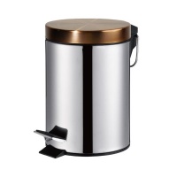 Continental Homeware 3ltr Pedal Bin with Rose Gold Lid