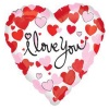 18" Valentines Balloon - I love You - Hearts Photo