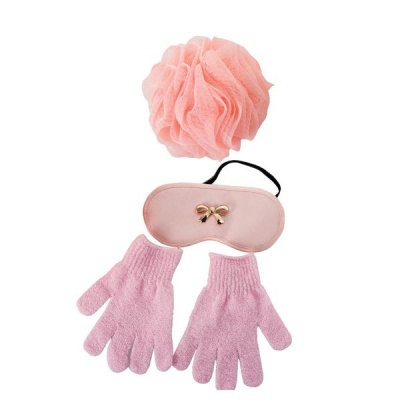 Photo of Bath Gift Set 3 Piece Loofah/Mask/Gloves