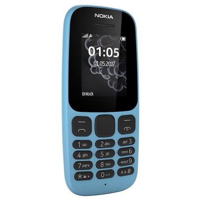 Photo of Nokia 105 Single - Blue Cellphone