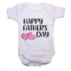 Qtees Africa Happy Fathers Day Girl Baby Grow Photo
