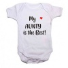 Qtees Africa My Aunty is the Best Baby Grow Photo