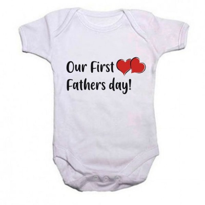 Photo of Qtees Africa Our First Fathers Day Baby Grow