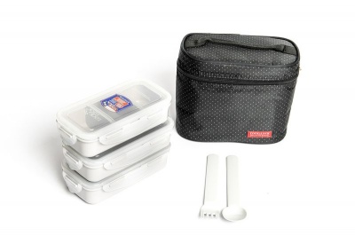 Lock Lock Lock Lock Lunch Box 5 pieces Set Black